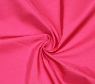 China Red 75 * 75D Polyester Pongee Fabric 190T Skin - Friendly Good Air Permeability supplier