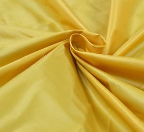 China Garment Gold Taffeta Fabric , 100% Polyester PU / PA  Coated Polyester Taffeta supplier