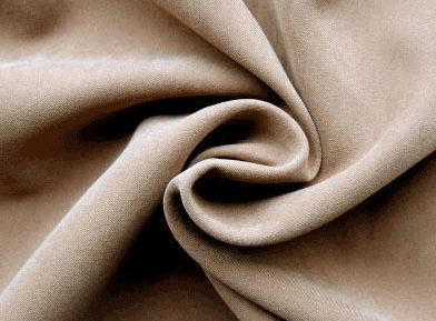 Peach Skin Twill Polyester Knit Fabric 75 * 150D Yarn Count Customized Color