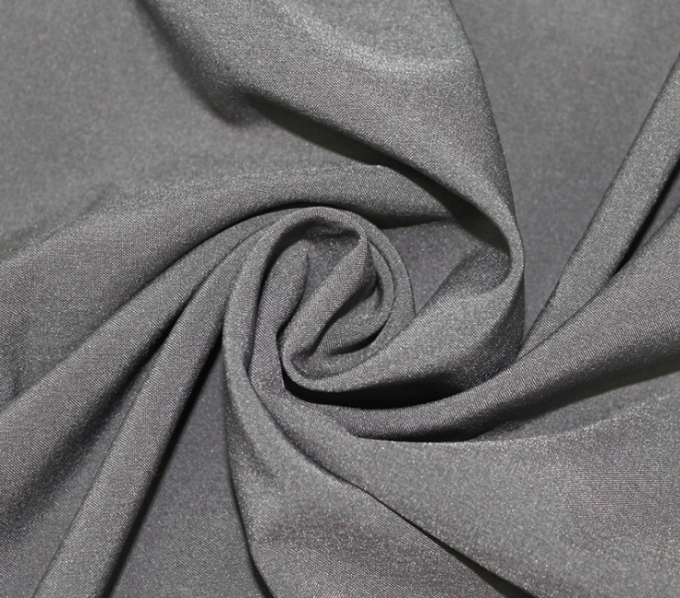 Breathable  Grey Polyester Pongee Fabric Super Soft And Comfortable For Liner Material