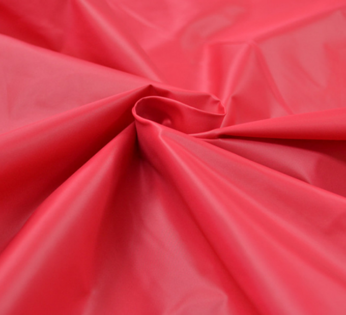 Custom Taffeta Dress Fabric , 30 * 30D 600t Pink Taffeta Fabric For Suit