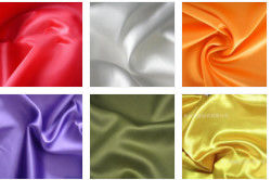 China 100% Textile Polyester Knit Fabric Satin Shining Surface 50D * 70D Yarn Count supplier