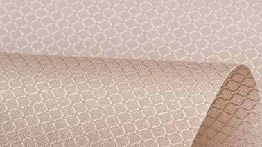 China Diamond Lattice Polyester Knit Fabric Tear Resistant Elegant Appearance supplier