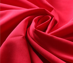 China 230T Red Polyester Rayon Spandex Fabric , Jersey Knit Fabric For Garment supplier