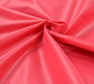 China Red / Pink / Yellow Polyester Taffeta Fabric For Lining Garment Fabric supplier