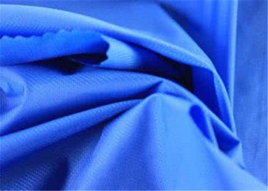 Blue Taffeta Waterproof Fabric , Comfortable Hand Feel 70d Nylon Taffeta Fabric supplier