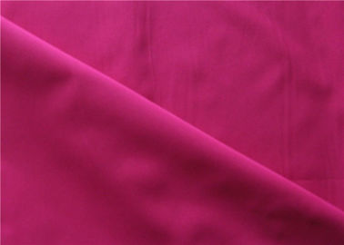 Pink And Red Polyester Woven Fabric / Poly Pongee Fabric For Clothing supplier