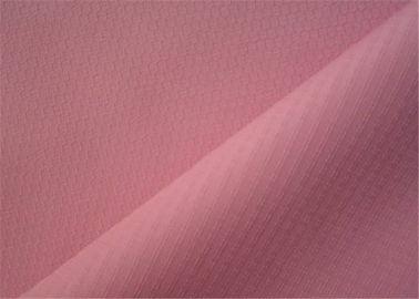 Pink And Red Polyester Woven Fabric / Poly Pongee Fabric For Clothing supplier