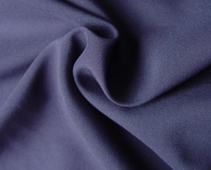 Light And Thin Polyester Twill Fabric , Polyester Satin Fabric Easy To Wash